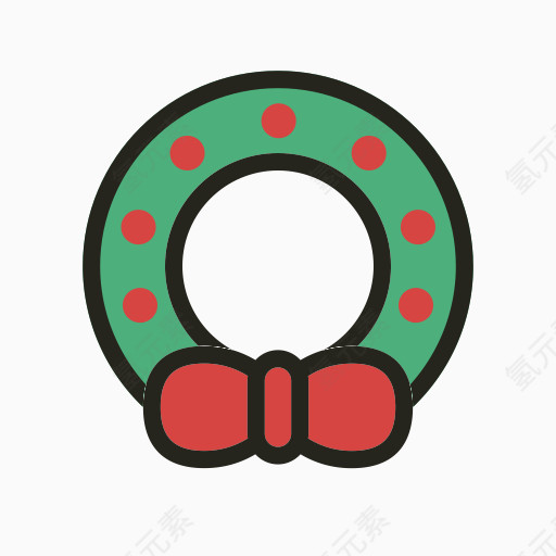 圣诞节假期花环圣诞节