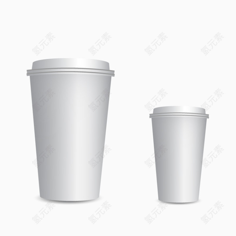 矢量一次性杯子