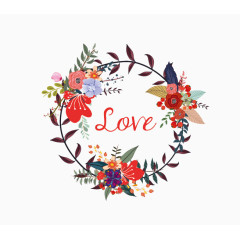 花朵花卉矢量边框