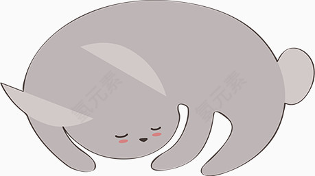 卡通手绘兔子
