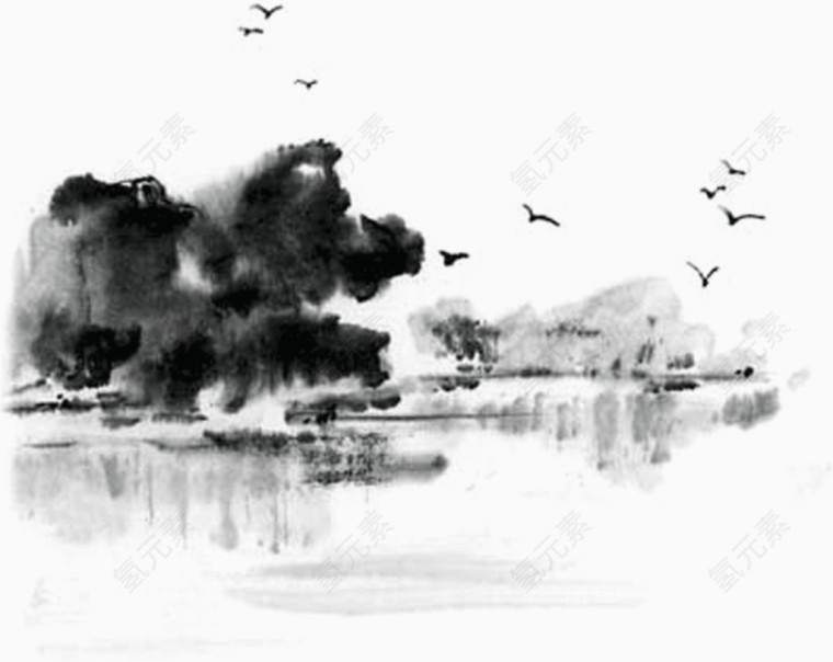 湖光山色