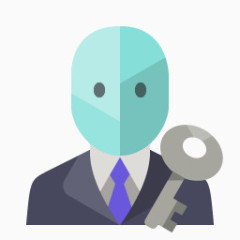 管理关键flat-icons