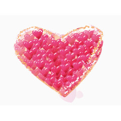 爱心粉色