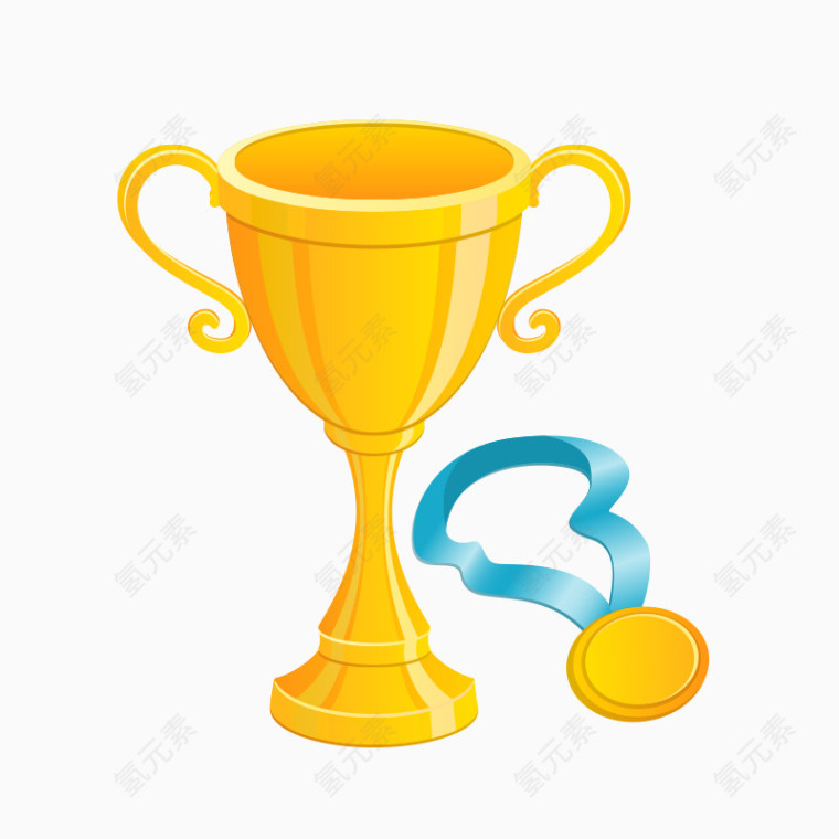 奖杯奖牌矢量素材