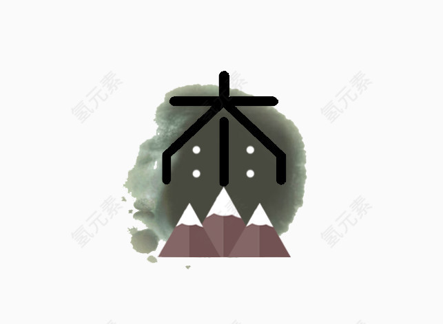 创意下雪图标元素