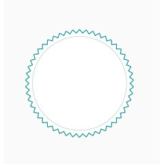 锯齿边框