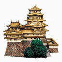古典素描 古代建筑塔