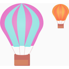 彩色热气球
