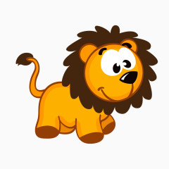 可爱卡通小狮子