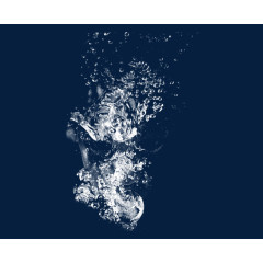 美丽透明的水花