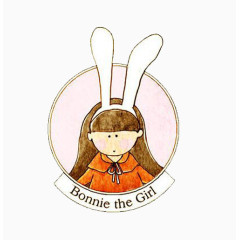 戴着兔耳朵的女孩头像