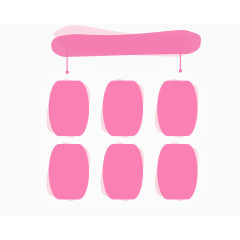 手绘矢量展示框底框