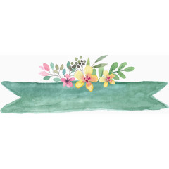 绿色花朵分割框