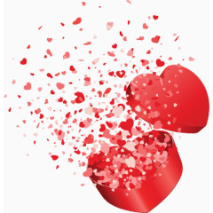 打开的红色盒子