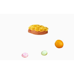 橙子午餐肉拼盘彩蛋