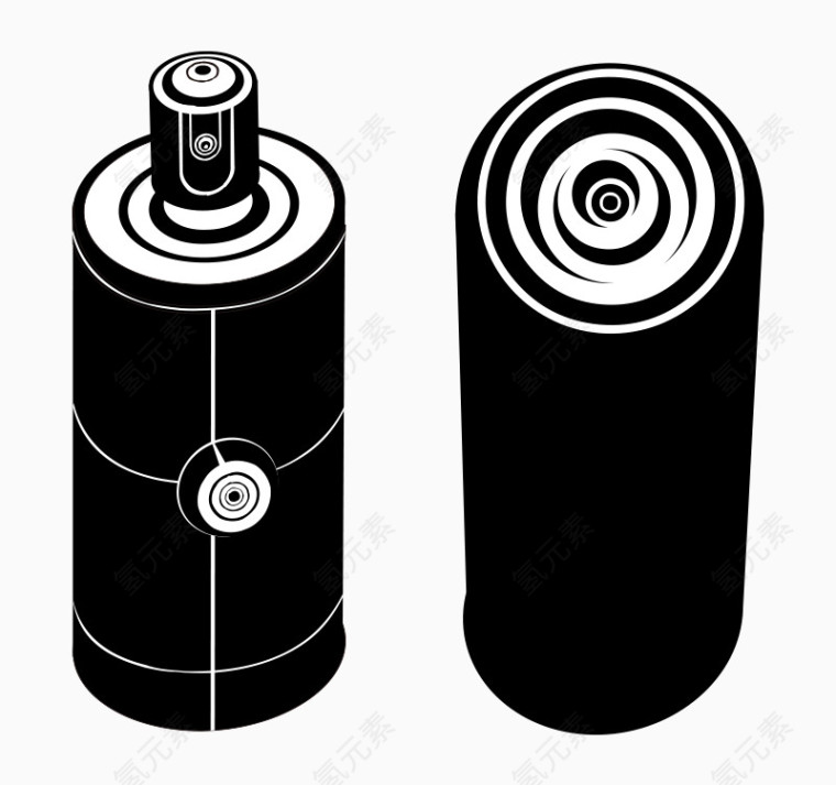 矢量电子产品黑白