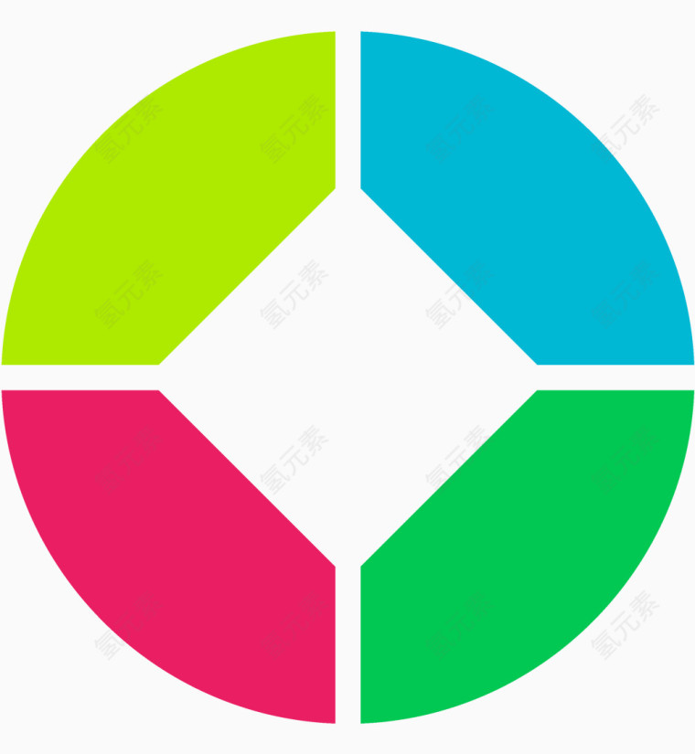 创意拼色商务信息图矢量图