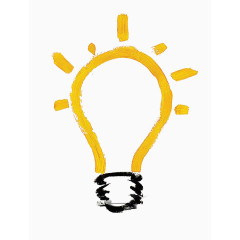 颜料涂鸦灯泡背景装饰图案