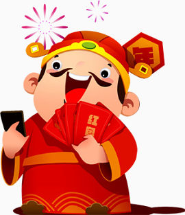 卡通财神爷