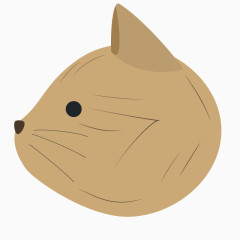 卡通猫侧脸头像