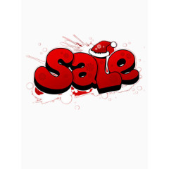 sale打折促销活动艺术字