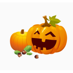 卡通大笑南瓜头