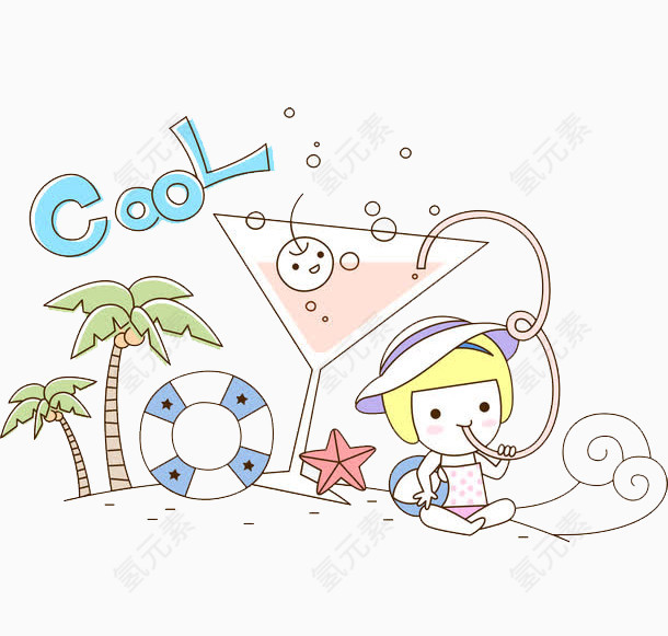 夏日沙滩