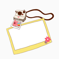 卡通相机边框