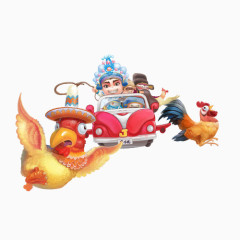 可爱卡通小鸡