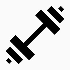 杠铃运动体育运动。Android L（棒棒糖）图标。