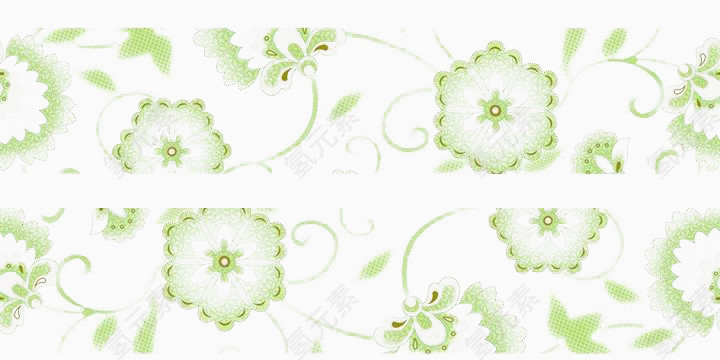 浅绿色花样图