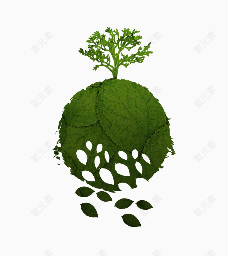 植树节元素