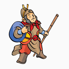 卡通古代士兵素材