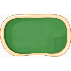 卡通彩色不规则边框