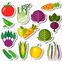 剪纸蔬菜