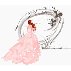 穿婚纱的美丽新娘