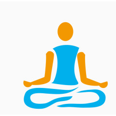 瑜伽坐立动作体位矢量图