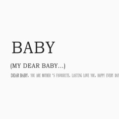 BABY相册艺术字