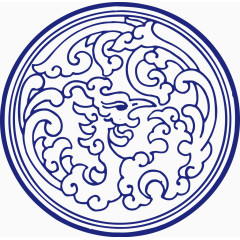 青花瓷花纹凤凰