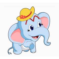  可爱卡通小象