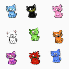 趣味卡通猫