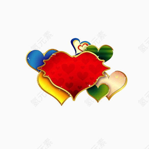 爱心装饰图案素材图片