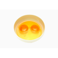 碗里的双黄生鸡蛋