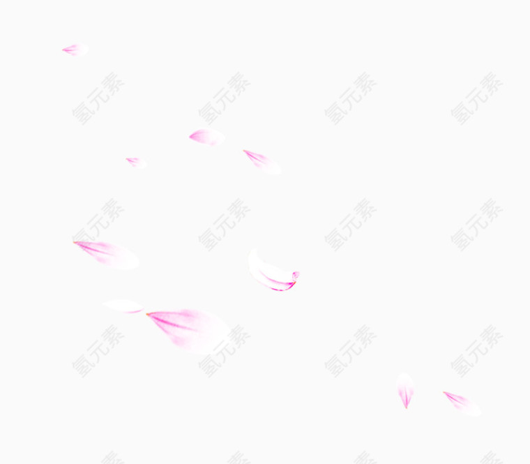 唯美漂浮粉色花瓣