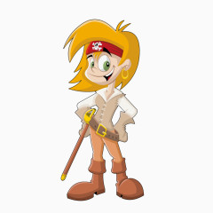 精美海盗卡通人物