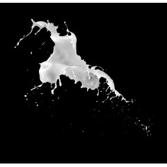 动感牛奶液体奶花 滤色模式 