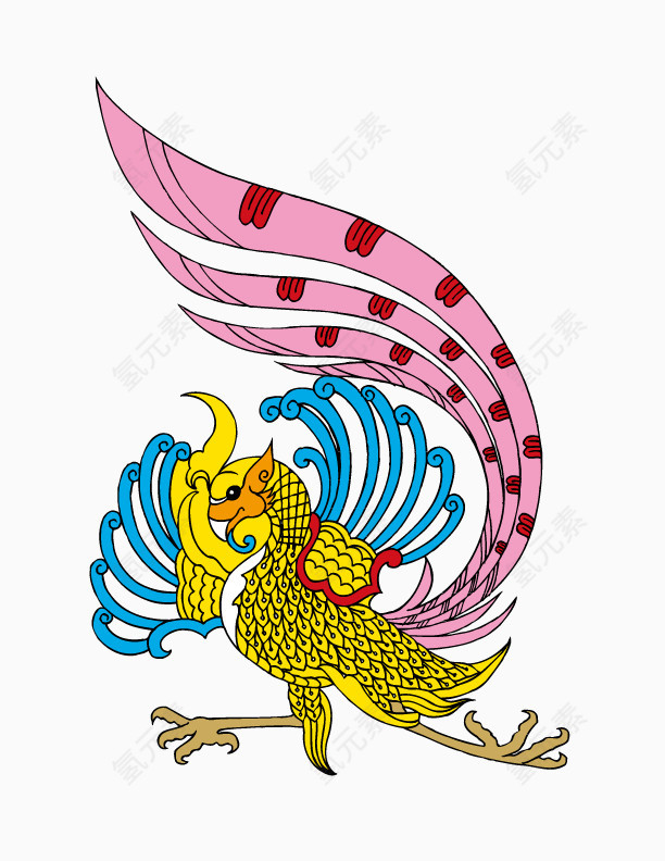 卡通中国吉祥刺青图案元素