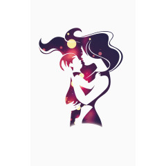 母亲怀抱小婴儿