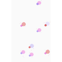 紫色晕墨圆点漂浮素材