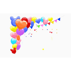 彩色五彩缤纷气球